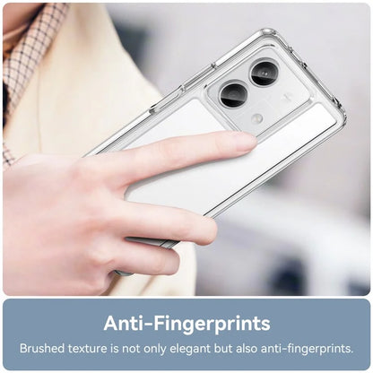 For Xiaomi Redmi Note 13 5G Phone Case Colorful TPU Frame+Acrylic Clear Back