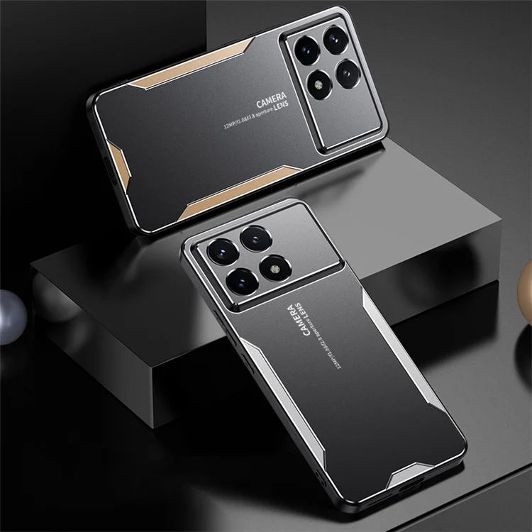 For Xiaomi Redmi K70E 5G / Poco X6 Pro 5G Hybrid Phone Case Aluminum Alloy+TPU+PC Cover Protection Cover