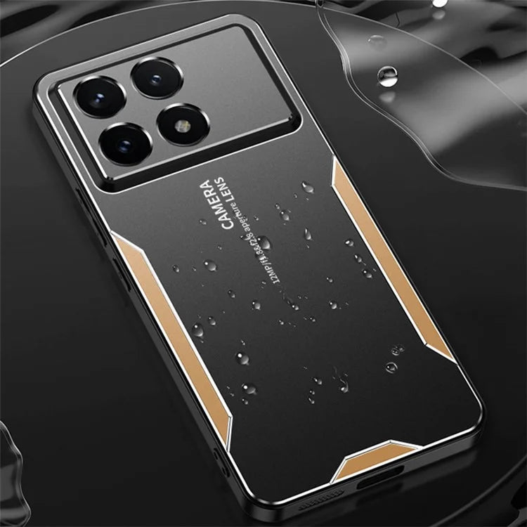 For Xiaomi Redmi K70E 5G / Poco X6 Pro 5G Hybrid Phone Case Aluminum Alloy+TPU+PC Cover Protection Cover