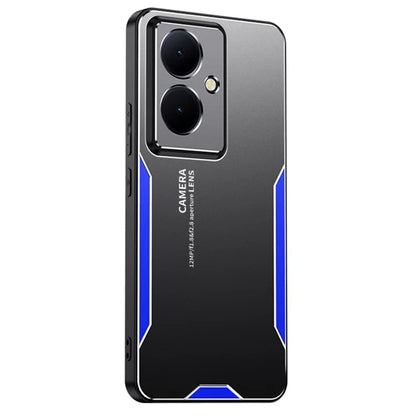 For vivo Y78+ 5G Metal Case Aluminium Alloy+PC+TPU Hybrid Phone Cover