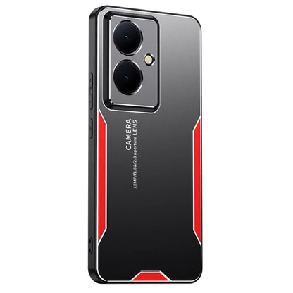 For vivo Y78+ 5G Metal Case Aluminium Alloy+PC+TPU Hybrid Phone Cover