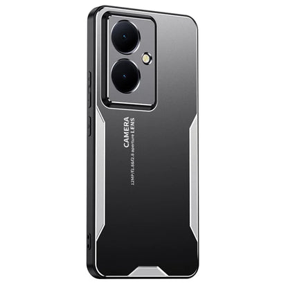 For vivo Y78+ 5G Metal Case Aluminium Alloy+PC+TPU Hybrid Phone Cover