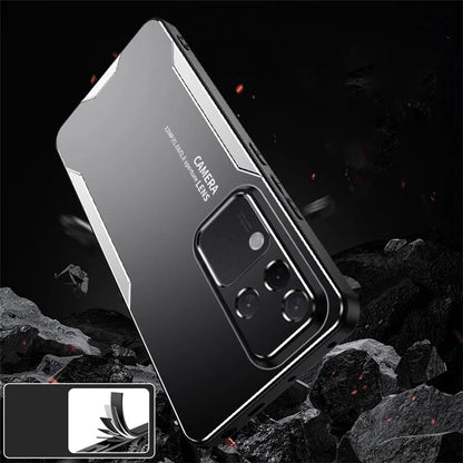For vivo S18 Pro 5G Mobile Phone Case Shockproof Aluminum Alloy+PC+TPU Phone Shell