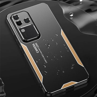 For vivo S18 Pro 5G Mobile Phone Case Shockproof Aluminum Alloy+PC+TPU Phone Shell
