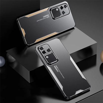 For vivo S18 Pro 5G Mobile Phone Case Shockproof Aluminum Alloy+PC+TPU Phone Shell