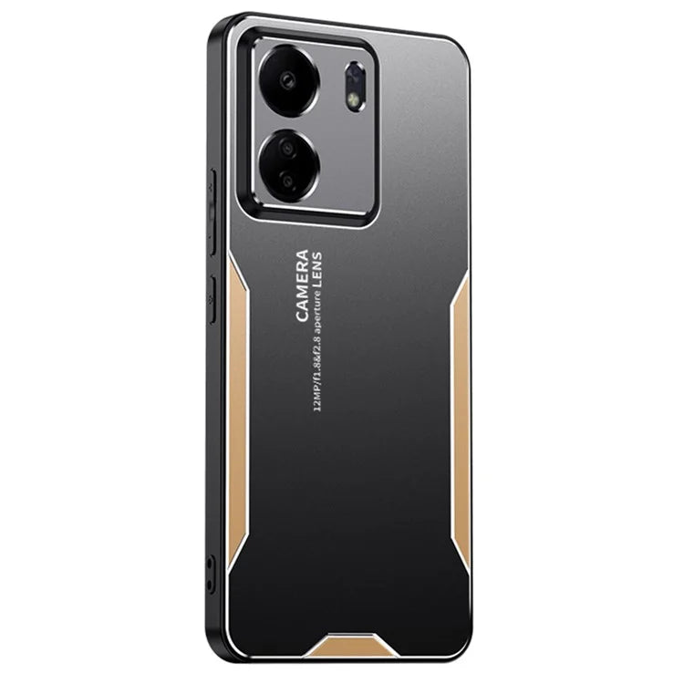 For Xiaomi Redmi 13C 4G / Poco C65 4G Matte Phone Case Aluminium Alloy+PC+TPU