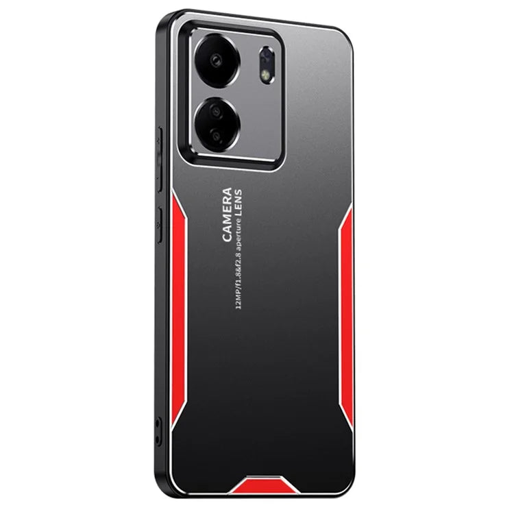 For Xiaomi Redmi 13C 4G / Poco C65 4G Matte Phone Case Aluminium Alloy+PC+TPU