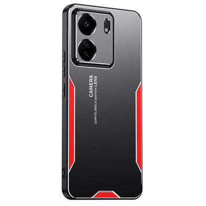 For Xiaomi Redmi 13C 4G / Poco C65 4G Matte Phone Case Aluminium Alloy+PC+TPU