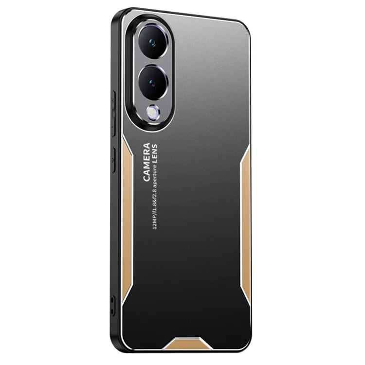 Aluminium Alloy+PC+TPU Cover for vivo Y17s 4G Phone Case Anti-drop Protection