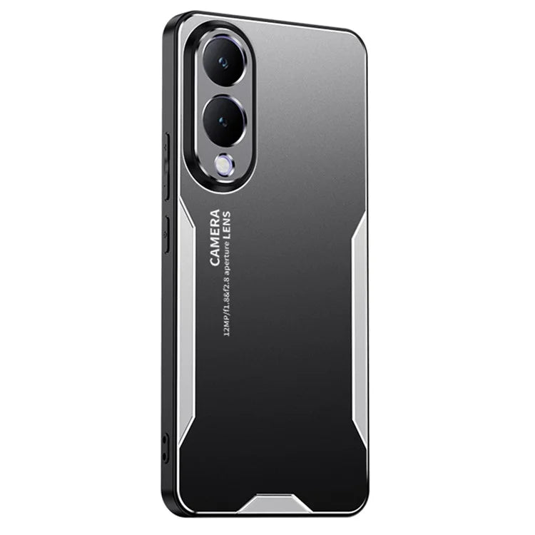 Aluminium Alloy+PC+TPU Cover for vivo Y17s 4G Phone Case Anti-drop Protection