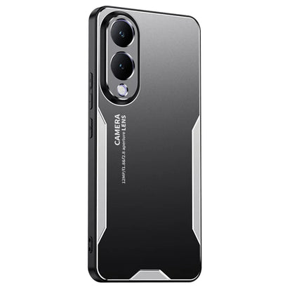 Aluminium Alloy+PC+TPU Cover for vivo Y17s 4G Phone Case Anti-drop Protection