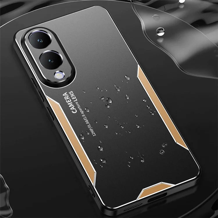Aluminium Alloy+PC+TPU Cover for vivo Y17s 4G Phone Case Anti-drop Protection
