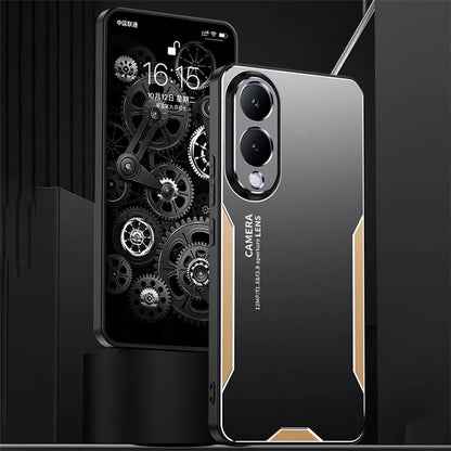 Aluminium Alloy+PC+TPU Cover for vivo Y17s 4G Phone Case Anti-drop Protection