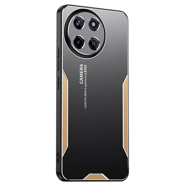 For Realme 11 4G (159.9x73.3x7.95mm) Case Tough Armour Aluminium Alloy+TPU+PC Phone Cover