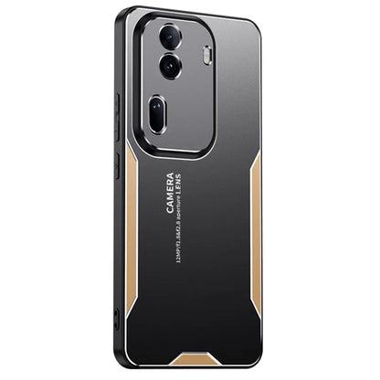 For Oppo Reno11 (China) 5G / Reno11 Pro 5G (Global) Phone Case Aluminium Alloy Back TPU Frame Cover Anti Fingerprint