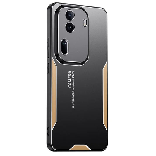 For Oppo Reno11 (China) 5G / Reno11 Pro 5G (Global) Phone Case Aluminium Alloy Back TPU Frame Cover Anti Fingerprint