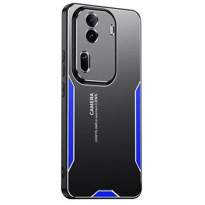 For Oppo Reno11 (China) 5G / Reno11 Pro 5G (Global) Phone Case Aluminium Alloy Back TPU Frame Cover Anti Fingerprint