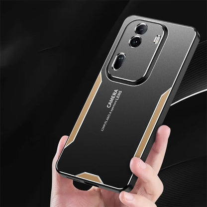 For Oppo Reno11 (China) 5G / Reno11 Pro 5G (Global) Phone Case Aluminium Alloy Back TPU Frame Cover Anti Fingerprint