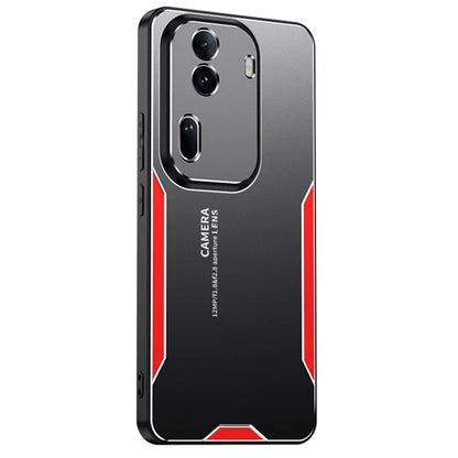 For Oppo Reno11 (China) 5G / Reno11 Pro 5G (Global) Phone Case Aluminium Alloy Back TPU Frame Cover Anti Fingerprint