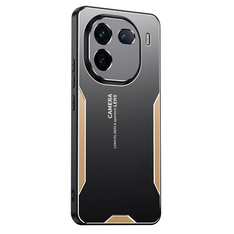 For vivo iQOO 12 5G Hybrid Phone Case Aluminum Alloy Metal Cover No Dead Angle Protection