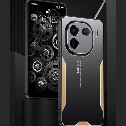 For vivo iQOO 12 5G Hybrid Phone Case Aluminum Alloy Metal Cover No Dead Angle Protection