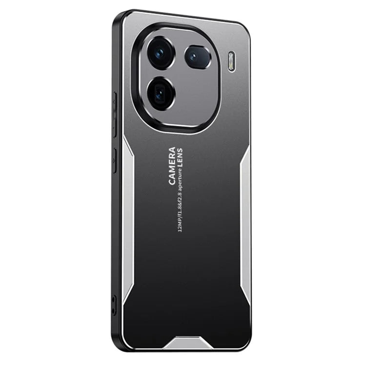 For vivo iQOO 12 5G Hybrid Phone Case Aluminum Alloy Metal Cover No Dead Angle Protection