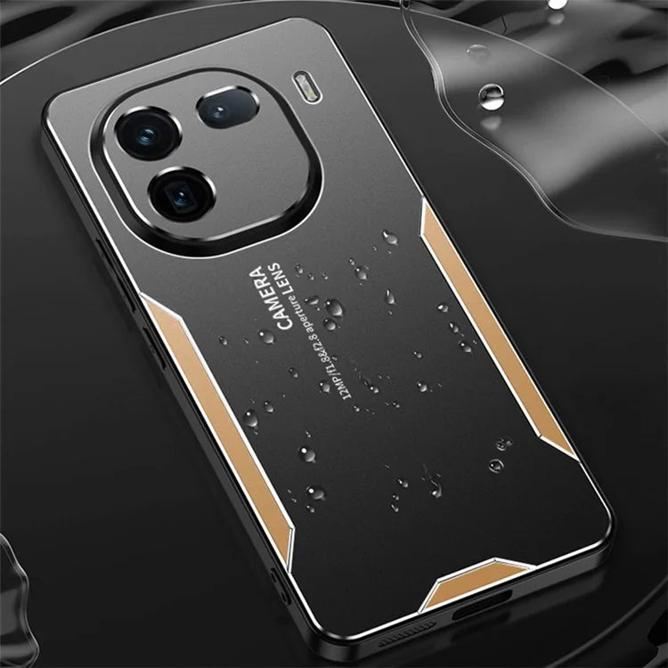For vivo iQOO 12 5G Hybrid Phone Case Aluminum Alloy Metal Cover No Dead Angle Protection