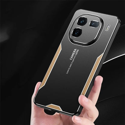 For vivo iQOO 12 5G Hybrid Phone Case Aluminum Alloy Metal Cover No Dead Angle Protection