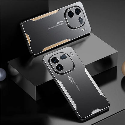 For vivo iQOO 12 5G Hybrid Phone Case Aluminum Alloy Metal Cover No Dead Angle Protection