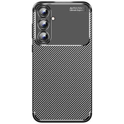 For Samsung Galaxy A55 5G TPU Case Carbon Fiber Texture Slim-Fit Mobile Phone Cover