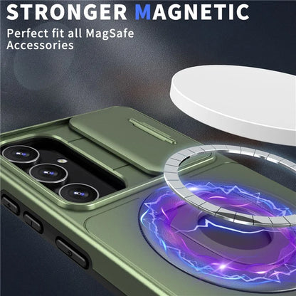 For Samsung Galaxy S23 FE Case PC+TPU+N52 Magnet Phone Protective Shell Compatible with MagSafe