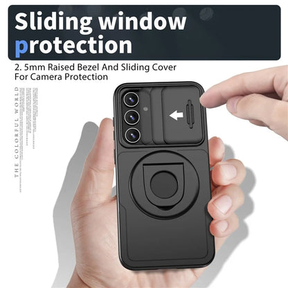 For Samsung Galaxy S23 FE Case PC+TPU+N52 Magnet Phone Protective Shell Compatible with MagSafe