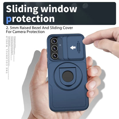 For Samsung Galaxy S23 FE Case PC+TPU+N52 Magnet Phone Protective Shell Compatible with MagSafe