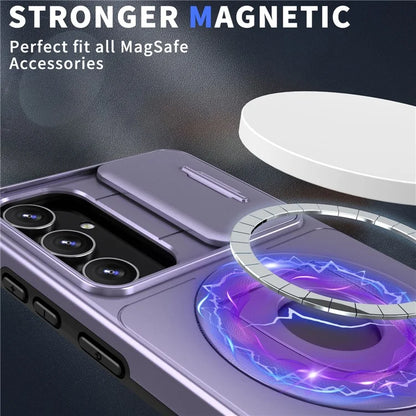 For Samsung Galaxy S23 FE Case PC+TPU+N52 Magnet Phone Protective Shell Compatible with MagSafe