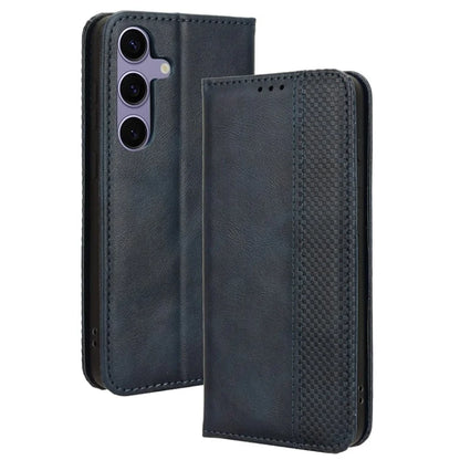 For Samsung Galaxy S24+ Wallet Phone Case Retro Texture Leather Cover