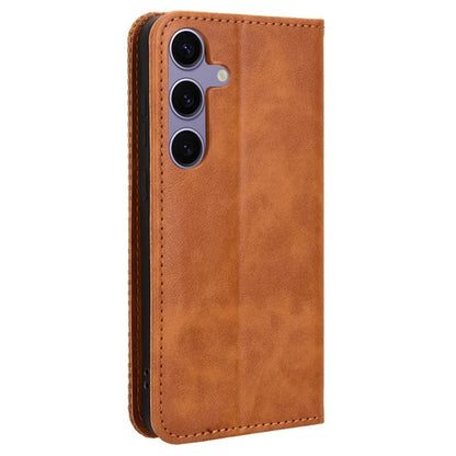 For Samsung Galaxy S24+ Wallet Phone Case Retro Texture Leather Cover