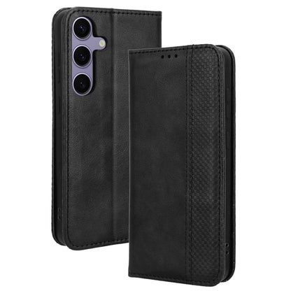 For Samsung Galaxy S24+ Wallet Phone Case Retro Texture Leather Cover