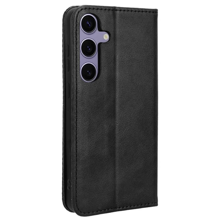 For Samsung Galaxy S24+ Wallet Phone Case Retro Texture Leather Cover