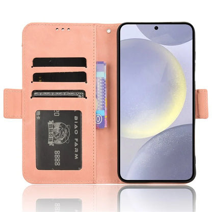 For Samsung Galaxy S24 Leather Phone Case Stand Multiple Card Slots