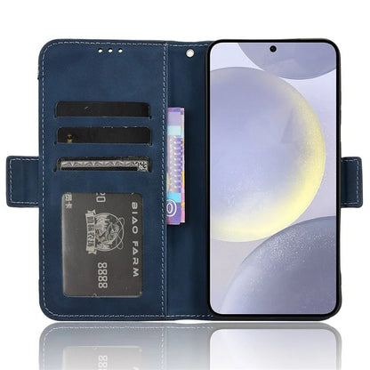 For Samsung Galaxy S24 Leather Phone Case Stand Multiple Card Slots