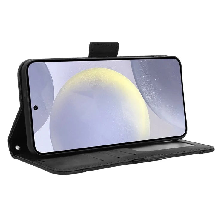 For Samsung Galaxy S24 Leather Phone Case Stand Multiple Card Slots