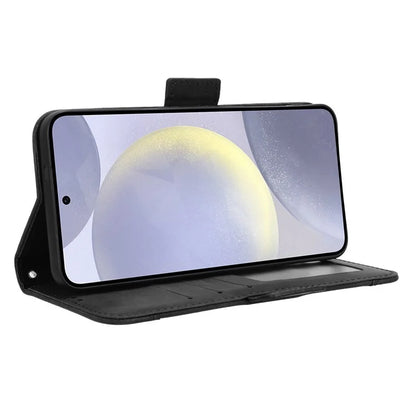 For Samsung Galaxy S24 Leather Phone Case Stand Multiple Card Slots
