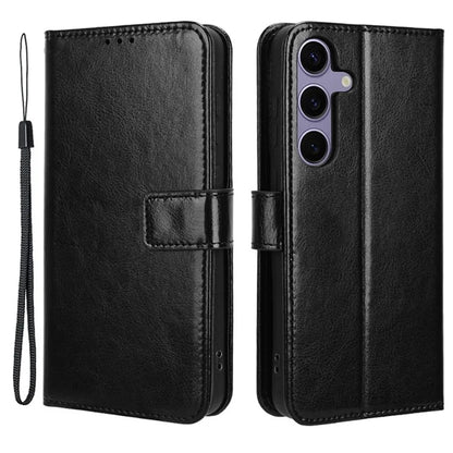 For Samsung Galaxy S24 Leather Case Phone Wallet Crazy Horse Pattern