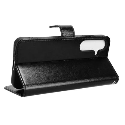 For Samsung Galaxy S24 Leather Case Phone Wallet Crazy Horse Pattern