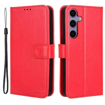 For Samsung Galaxy S24 Leather Case Phone Wallet Crazy Horse Pattern