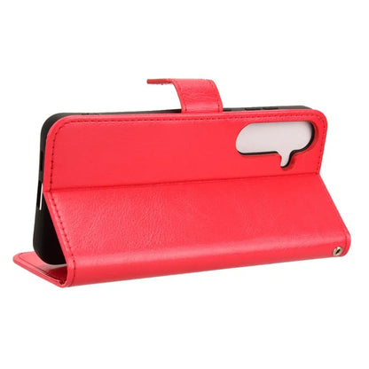 For Samsung Galaxy S24 Leather Case Phone Wallet Crazy Horse Pattern