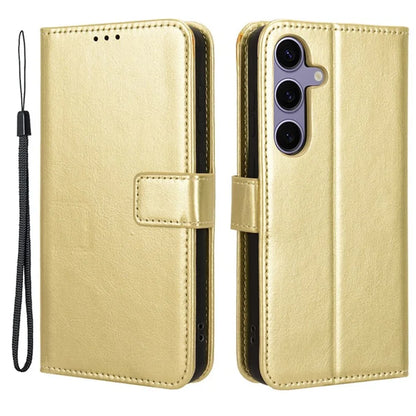 For Samsung Galaxy S24 Leather Case Phone Wallet Crazy Horse Pattern
