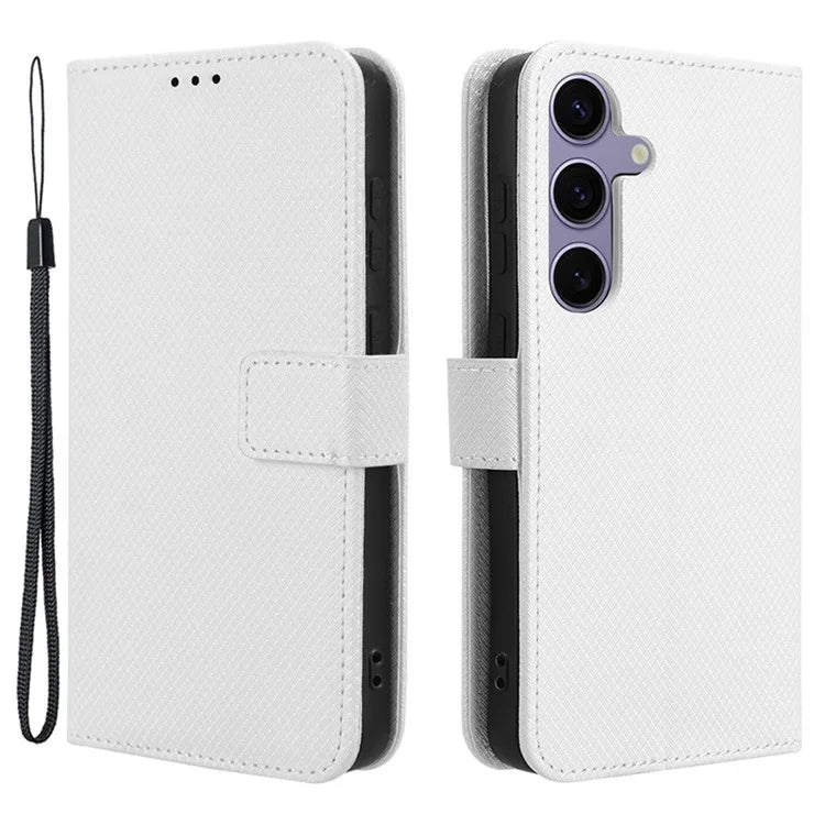 For Samsung Galaxy S24 Diamond Texture Leather Case Phone Wallet Stand