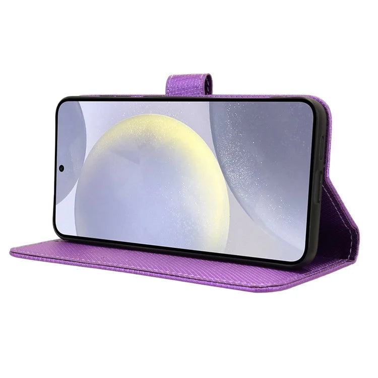 For Samsung Galaxy S24 Diamond Texture Leather Case Phone Wallet Stand