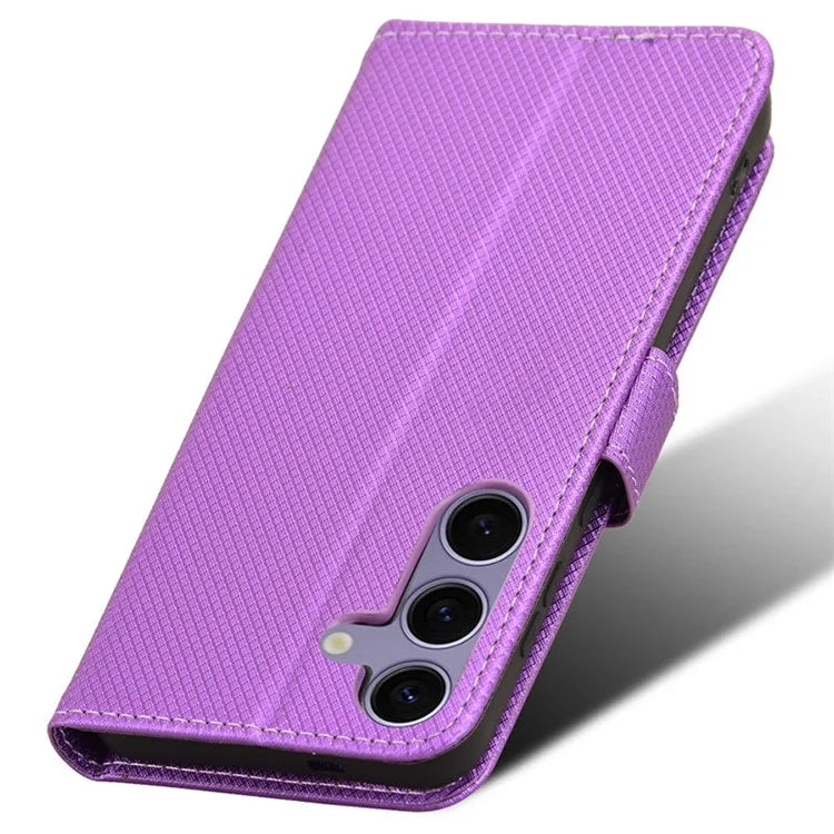 For Samsung Galaxy S24 Diamond Texture Leather Case Phone Wallet Stand